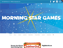 Tablet Screenshot of morningstargames.com